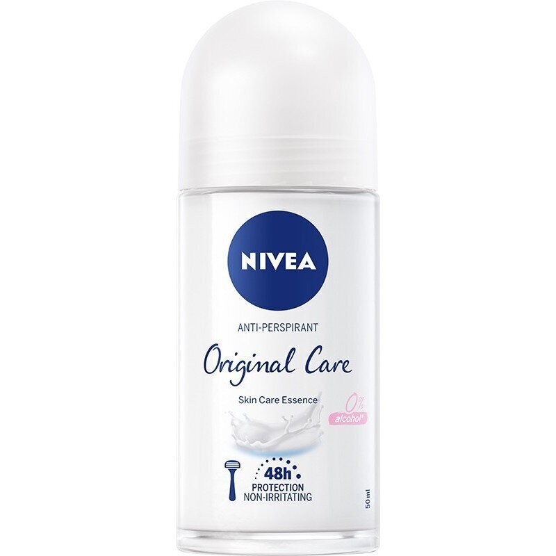 Higistamisvastane rulldeodorant Nivea Original Care, 50ml цена и информация | Deodorandid | kaup24.ee