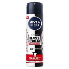 Pihustatav higistamisvastane deodorant Nivea Men Black & White Mac Protection 48H, 150ml hind ja info | Deodorandid | kaup24.ee