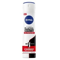 Pihustatav higistamisvastane deodorant Nivea Black & White Mac Protection 48H, 150ml hind ja info | Deodorandid | kaup24.ee