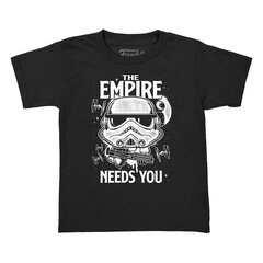 Poiste T-särk Star Wars, must цена и информация | Рубашки для мальчиков | kaup24.ee