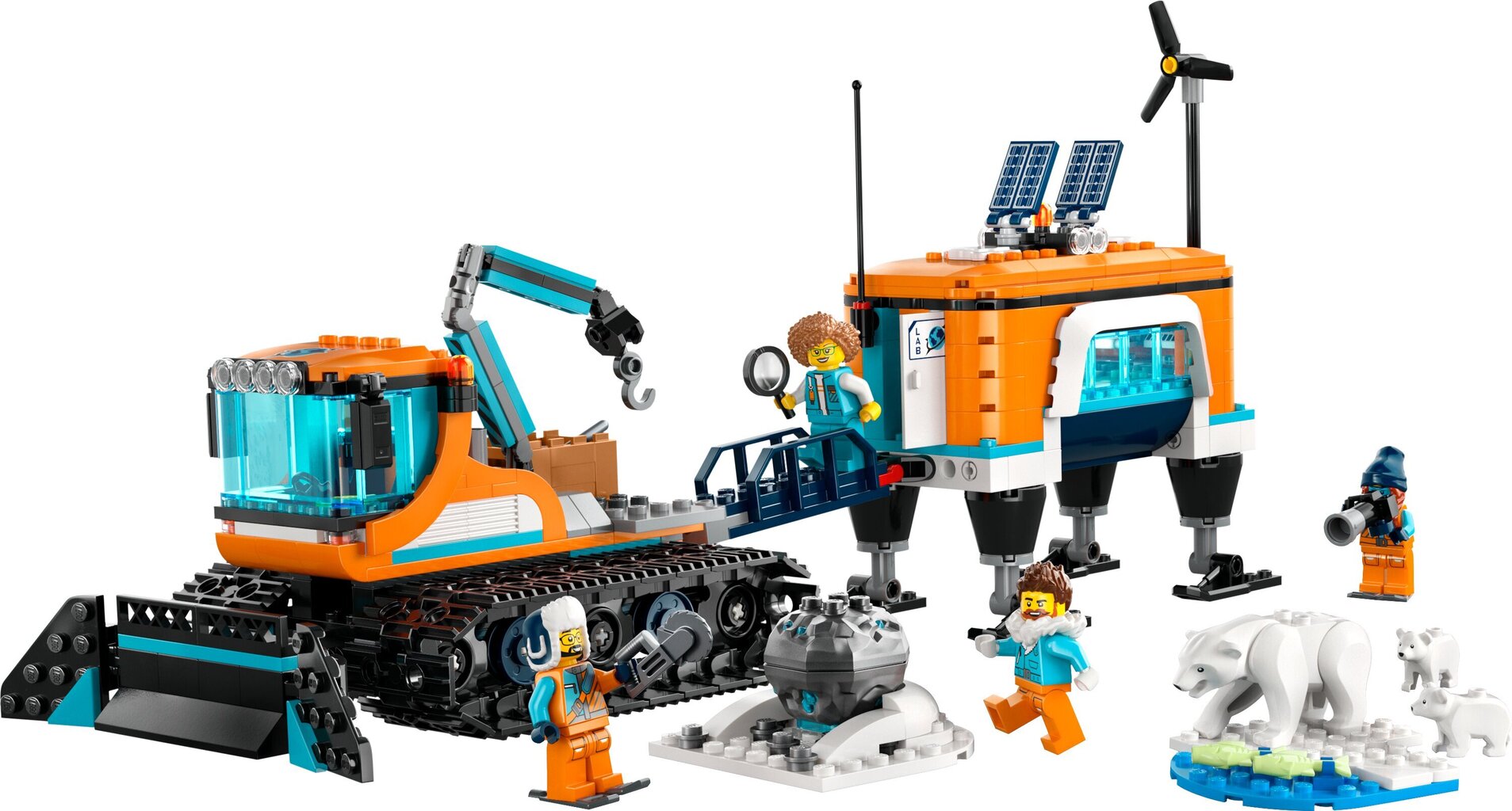 60378 LEGO® City Arktika avastaja veoauto ja mobiilne labor цена и информация | Klotsid ja konstruktorid | kaup24.ee