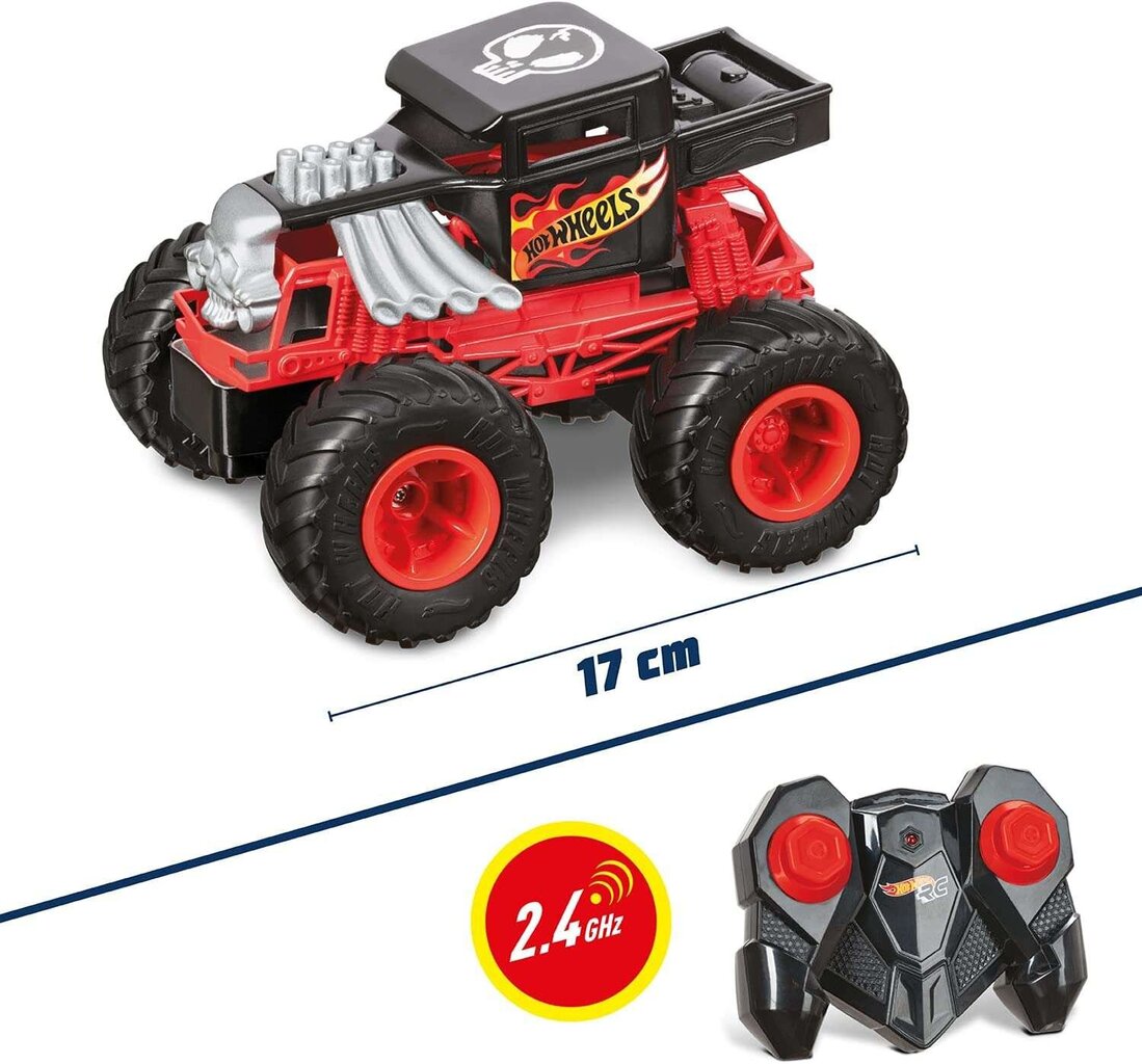 Kaugjuhitav sõiduk Bone Shaker Hot Wheels Monster Trucks hind ja info | Poiste mänguasjad | kaup24.ee