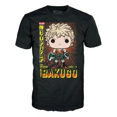 Poiste T-särk My Hero Academia POP! & Tee Box Katsuki, must цена и информация | Рубашки для мальчиков | kaup24.ee