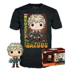 Poiste T-särk My Hero Academia POP! & Tee Box Katsuki, must hind ja info | Poiste särgid | kaup24.ee