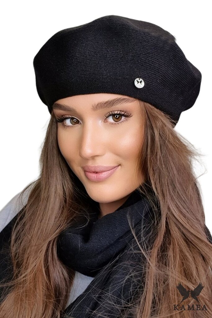 Naiste barett Kamea Afrah*04, must 5903246758726 hind ja info | Naiste mütsid ja peapaelad | kaup24.ee