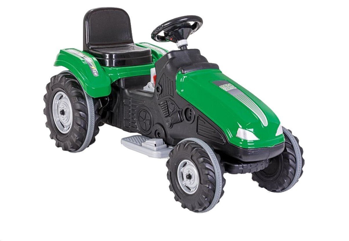 Ühekohaline elektriline traktor Pilsan Mega, roheline цена и информация | Laste elektriautod | kaup24.ee