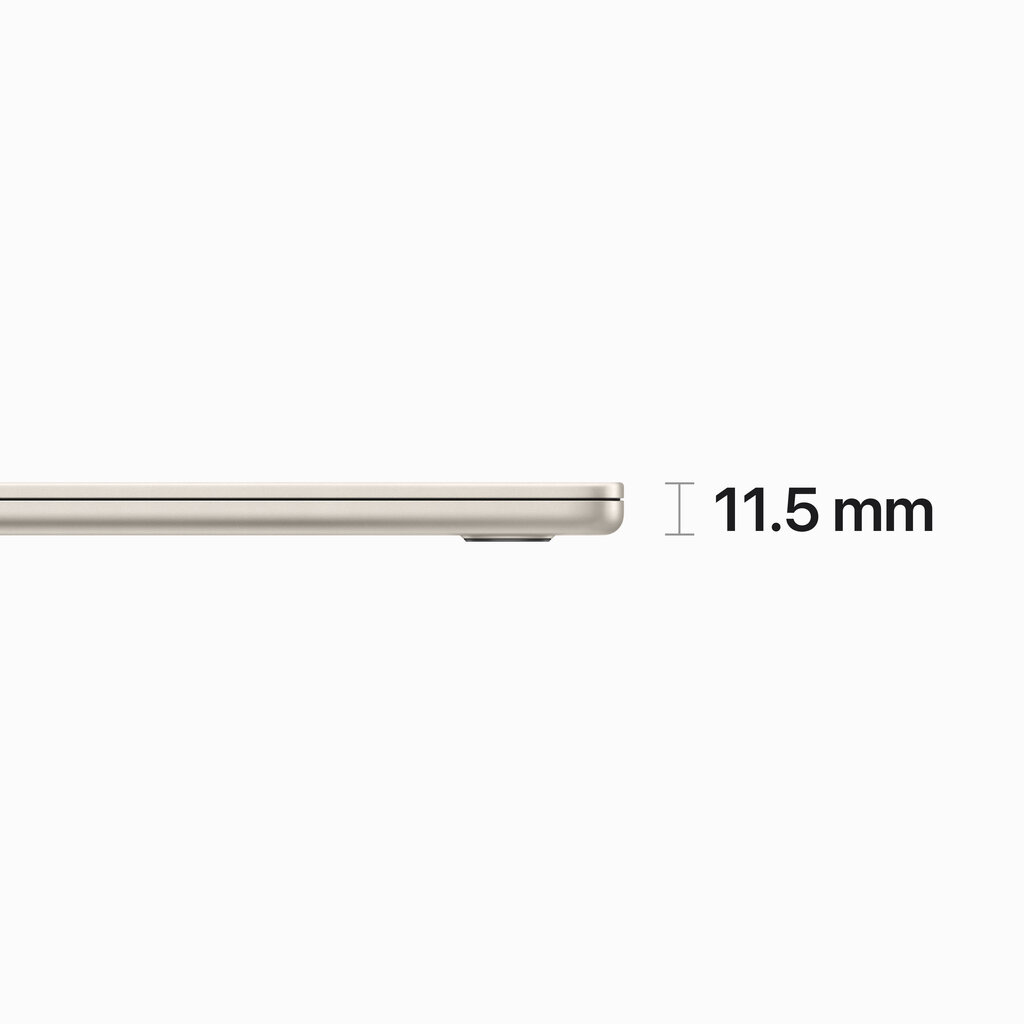 Macbook Air 15” Apple M2 8C CPU, 10C GPU/8GB/512GB SSD/Starlight/INT - MQKV3ZE/A цена и информация | Sülearvutid | kaup24.ee