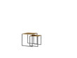 2-diivanilaua komplekt ADRK Furniture Aria, pruun hind ja info | Diivanilauad | kaup24.ee