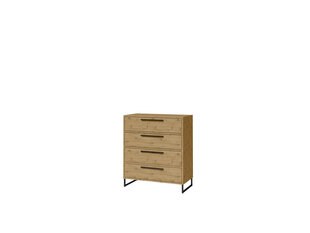 Комод ADRK Furniture Aria 4S, коричневый цвет цена и информация | Комоды | kaup24.ee
