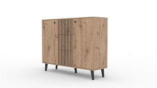 Комод ADRK Furniture Ika, коричневый/черный цвет цена и информация | Комоды | kaup24.ee