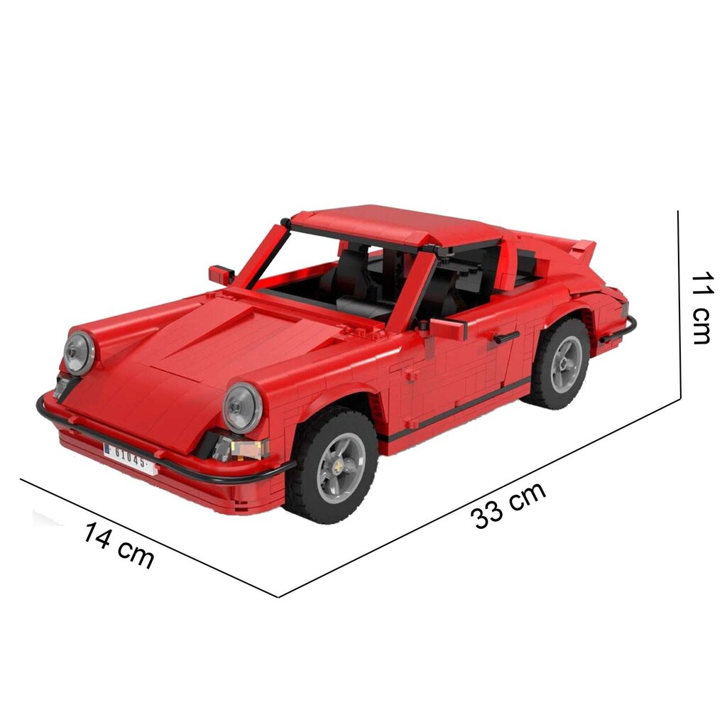 Klotsid Auto Blocks Master Red Sports Car CaDa C61045W, 1429 el. цена и информация | Klotsid ja konstruktorid | kaup24.ee