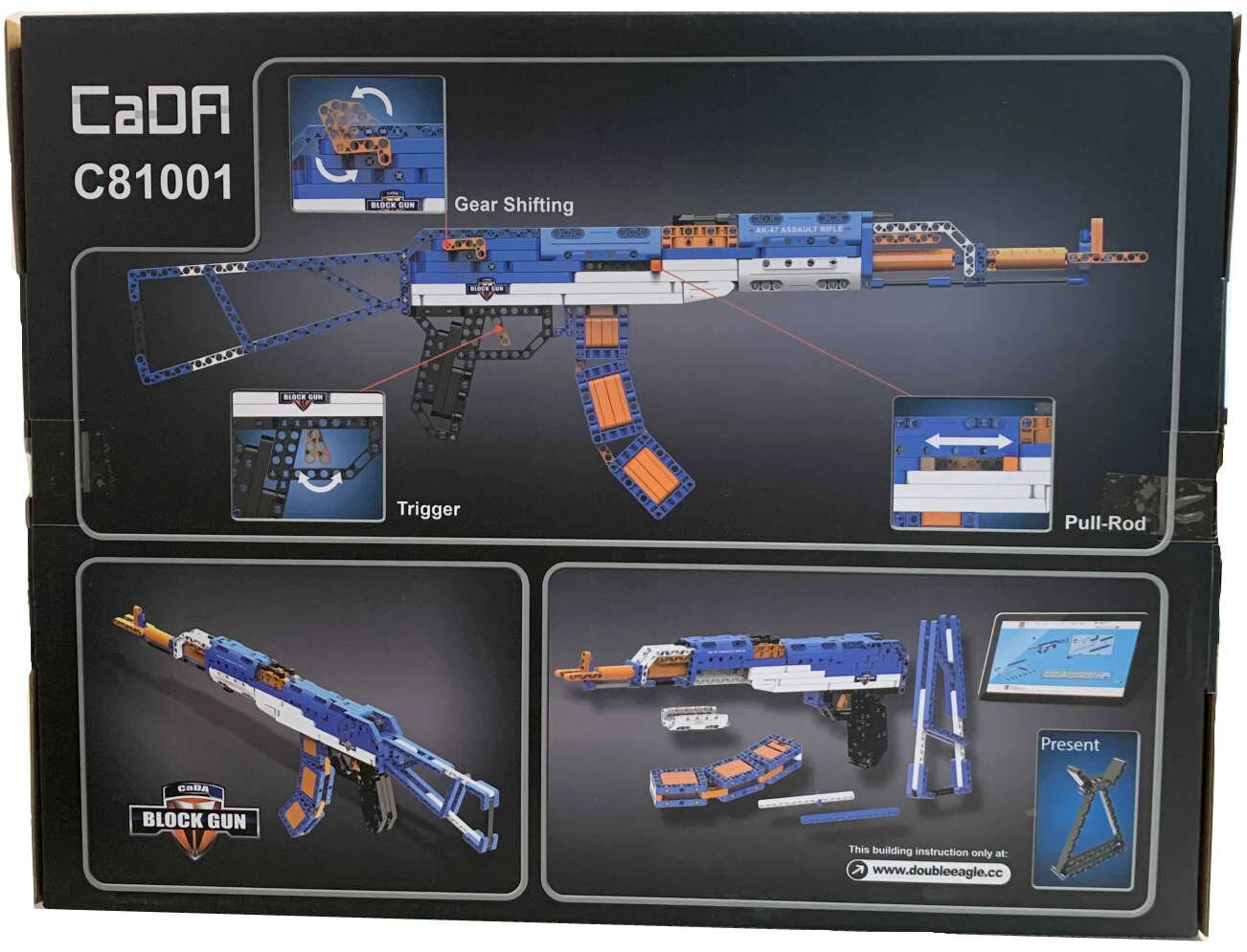 Klotsid Disainer Cada AK-47 kuulipilduja, liikuvad osad, 498 tükki hind ja info | Klotsid ja konstruktorid | kaup24.ee