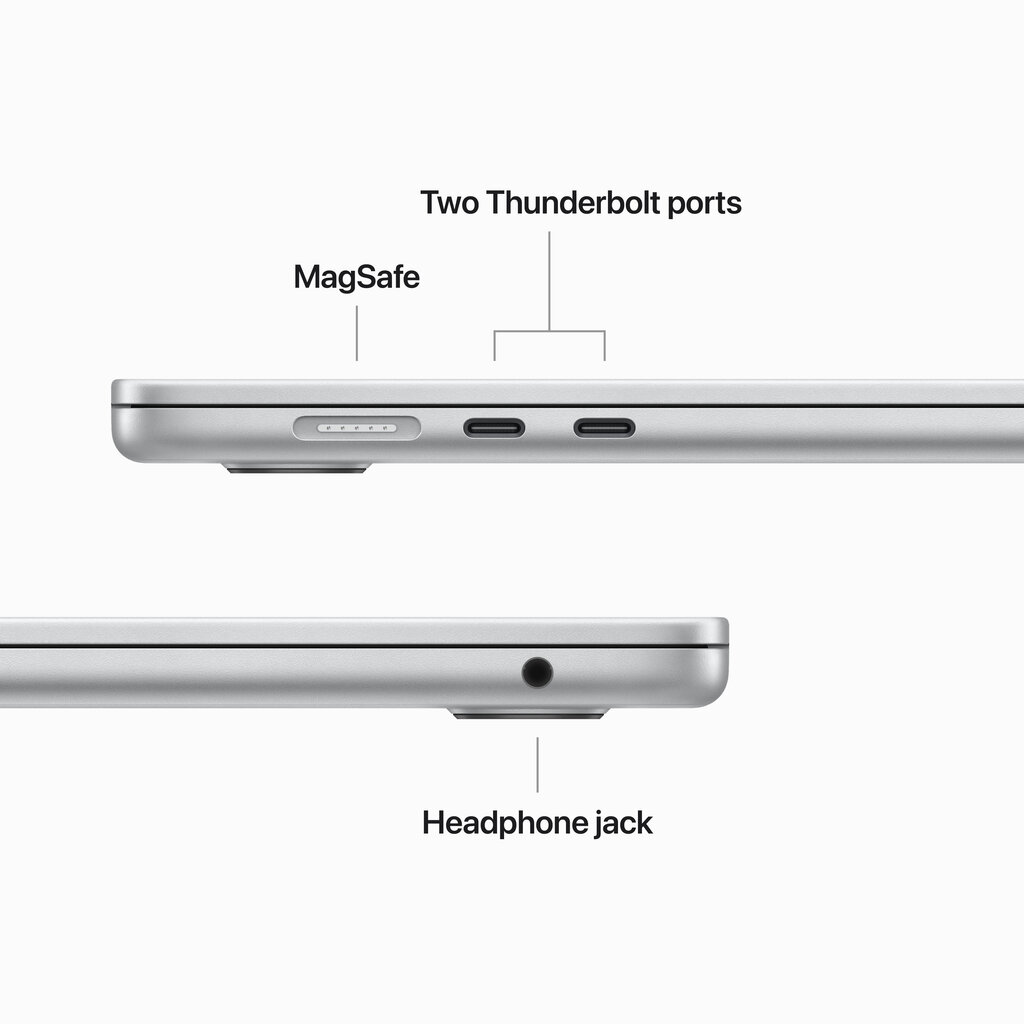 Macbook Air 15” Apple M2 8C CPU, 10C GPU/8GB/256GB SSD/Silver/RUS - MQKR3RU/A hind ja info | Sülearvutid | kaup24.ee