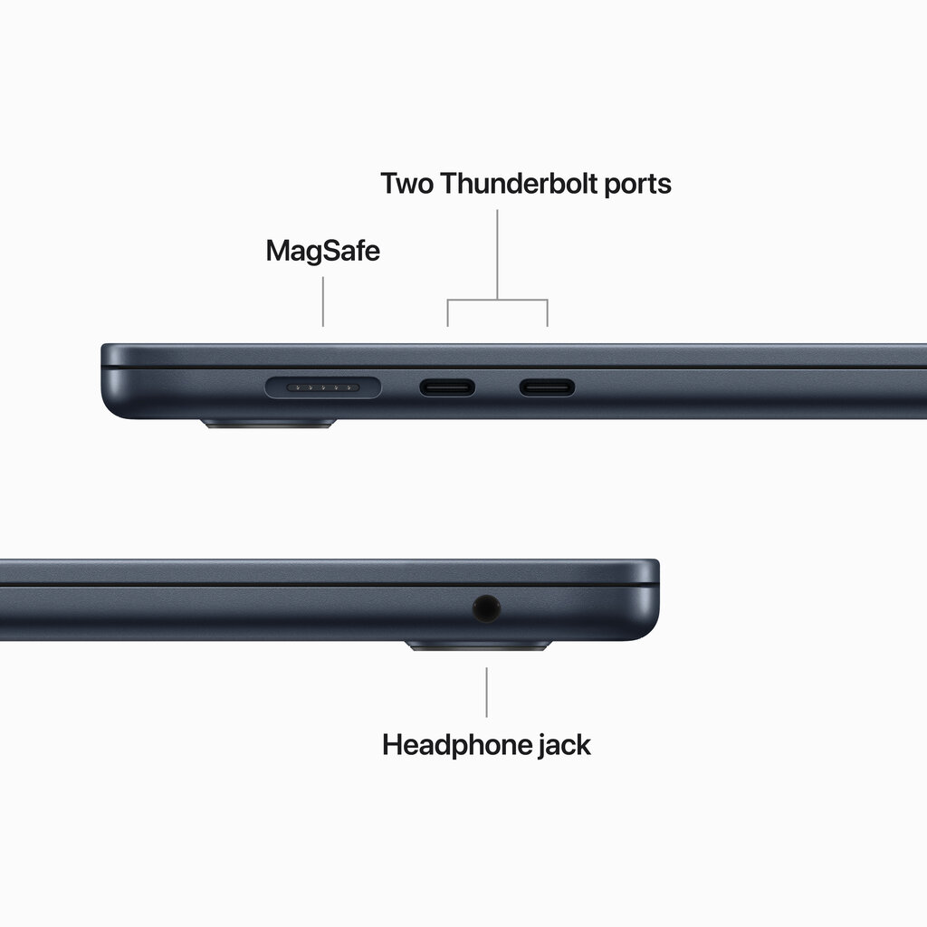 Macbook Air 15” Apple M2 8C CPU, 10C GPU/8GB/256GB SSD/Midnight/RUS - MQKW3RU/A hind ja info | Sülearvutid | kaup24.ee