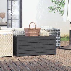 vidaXL aia hoiukast, hall, 101 x 50,5 x 46,5 cm, männipuit цена и информация | Уличные контейнеры, контейнеры для компоста | kaup24.ee