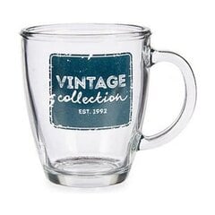 Tass Vintage Läbipaistev Klaas (320 ml) hind ja info | Termosed, termostassid | kaup24.ee