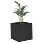 vidaXL taimekast, must, 40 x 40 x 40 cm, tehispuit hind ja info | Lillekastid | kaup24.ee