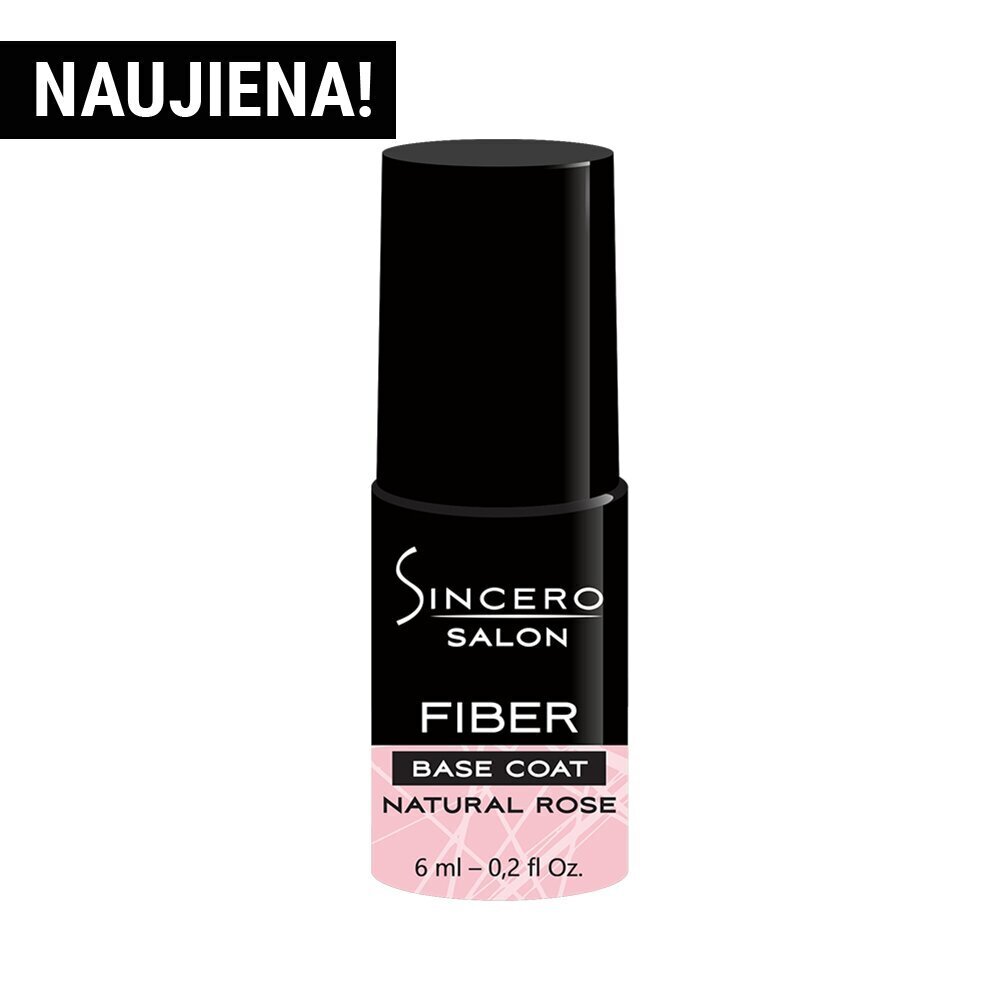 Klaaskiust alus geellakk Sincero Salon, Natural rose, 6 ml hind ja info | Küünelakid, küünetugevdajad | kaup24.ee