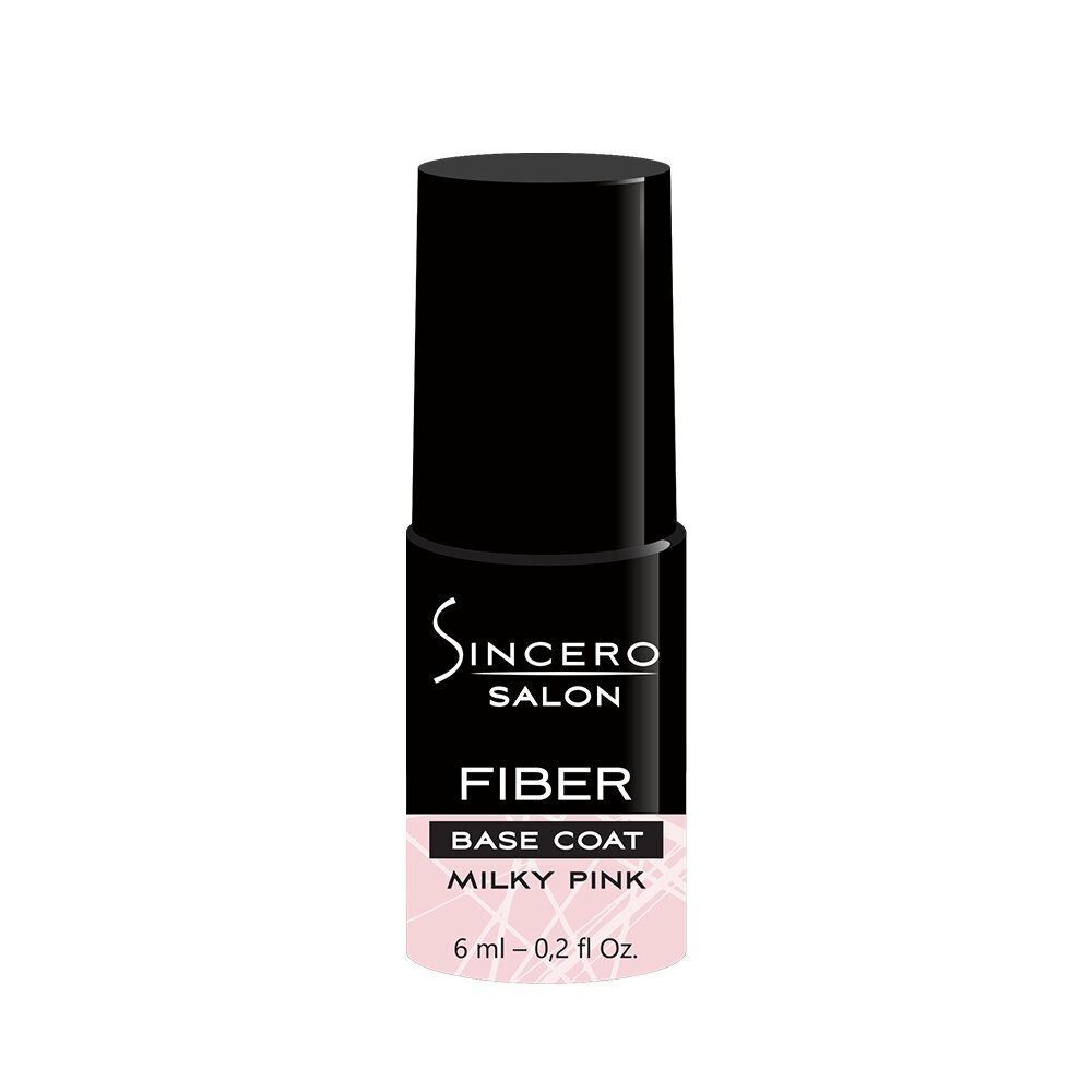 Klaaskiust alus geellakk Sincero Salon, Milky pink, 6 ml hind ja info | Küünelakid, küünetugevdajad | kaup24.ee