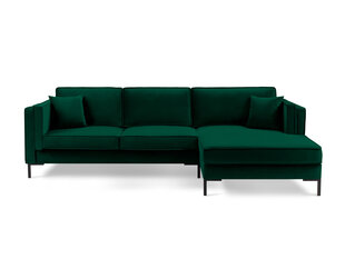 Угловой диван Luis 5, зеленый/черный цвет цена и информация | Диваны | kaup24.ee