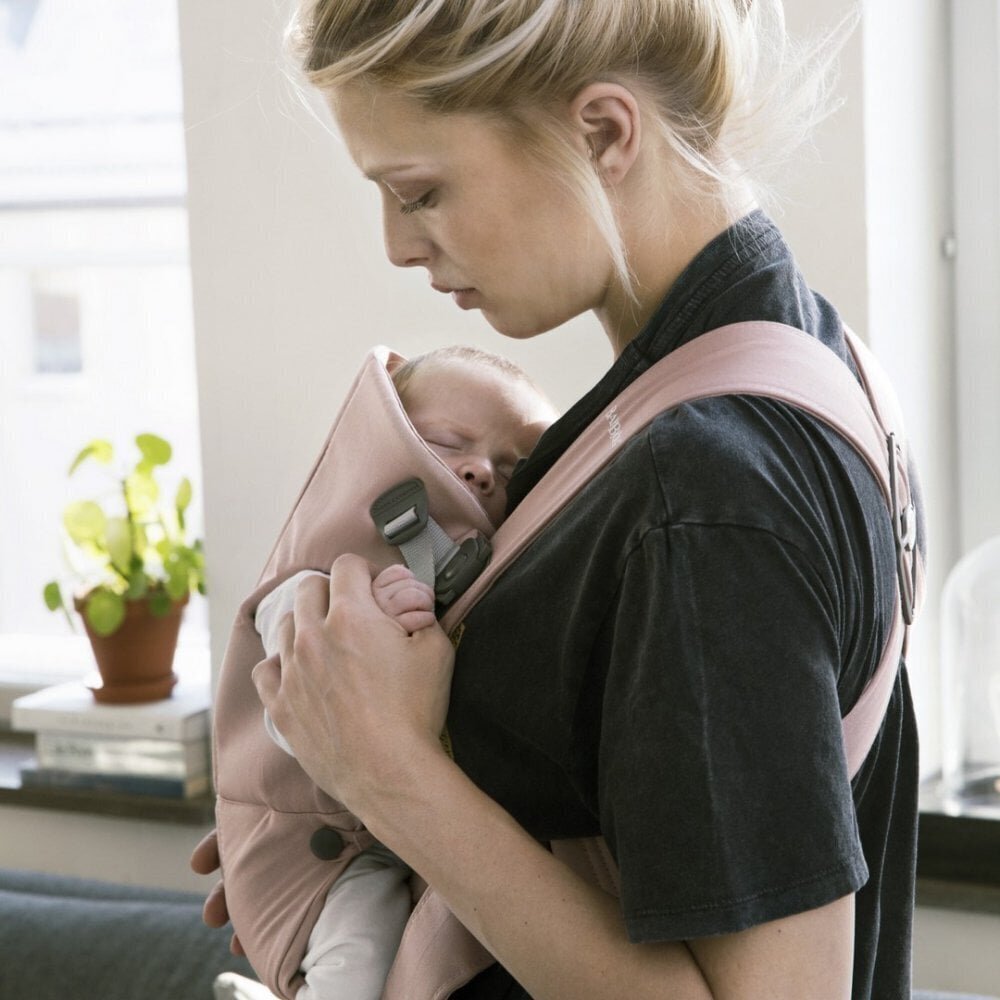 BabyBjorn Baby Carrier Mini Cotton, dusty pink hind ja info | Kõhukotid | kaup24.ee