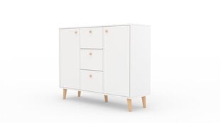 Kummut ADRK Furniture Besa 2D3S, valge/pruun цена и информация | Комоды | kaup24.ee