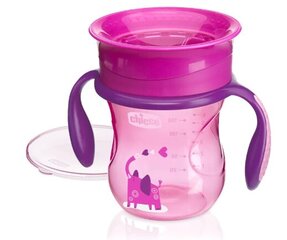 360' tass isejoomiseks Chicco, roosa, 12m+, 200 ml цена и информация | Бутылочки и аксессуары | kaup24.ee