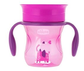 360' tass isejoomiseks Chicco, roosa, 12m+, 200 ml hind ja info | Lutipudelid ja aksessuaarid | kaup24.ee