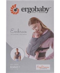 Переноска Ergobaby Embrace, серая цена и информация | Слинги, эргорюкзаки | kaup24.ee