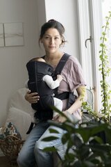 Переноска BabyBjorn Рюкзак Mini Cotton, черная цена и информация | Слинги, эргорюкзаки | kaup24.ee