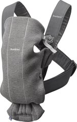 BabyBjorn Baby Carrier Mini Cotton 3D Jersey, tumehall цена и информация | Слинги, эргорюкзаки | kaup24.ee