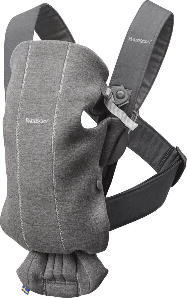 BabyBjorn Baby Carrier Mini Cotton 3D Jersey, tumehall hind ja info | Kõhukotid | kaup24.ee