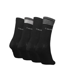 Носки для женщин Calvin Klein 4 шт., 37-41, черные цена и информация | Женские носки из ангорской шерсти | kaup24.ee