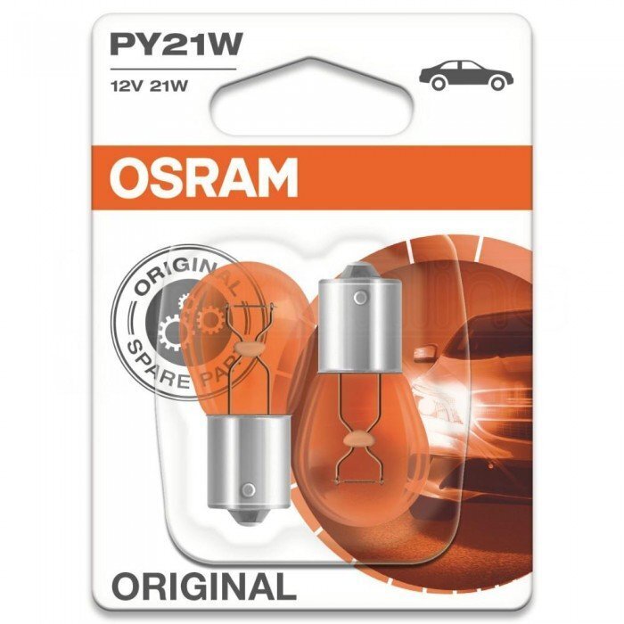 Autopirn OS7507-02B Osram OS7507-02B PY21W 21W 12V (2 Tükid, osad) hind ja info | Autopirnid | kaup24.ee