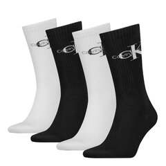 Calvin Klein meeste sokid 4pk kinkekarbis, must-valge hind ja info | Meeste sokid | kaup24.ee