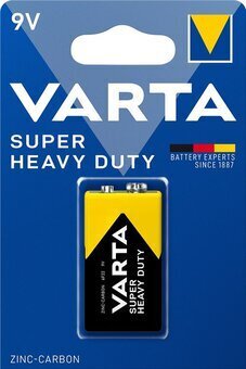 Patareid Varta Superlife 9V, 10 tk. hind ja info | Patareid | kaup24.ee