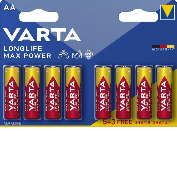 Patarei Varta AAA Longlife Max Power, 16 tk. hind ja info | Patareid | kaup24.ee