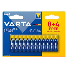 Батарейки Varta AAA Longlife Power, 24 шт. цена и информация | Varta Освещение и электротовары | kaup24.ee