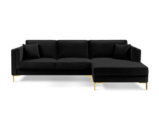 Угловой диван Luis 5, черный/золотой цена и информация | Диваны | kaup24.ee