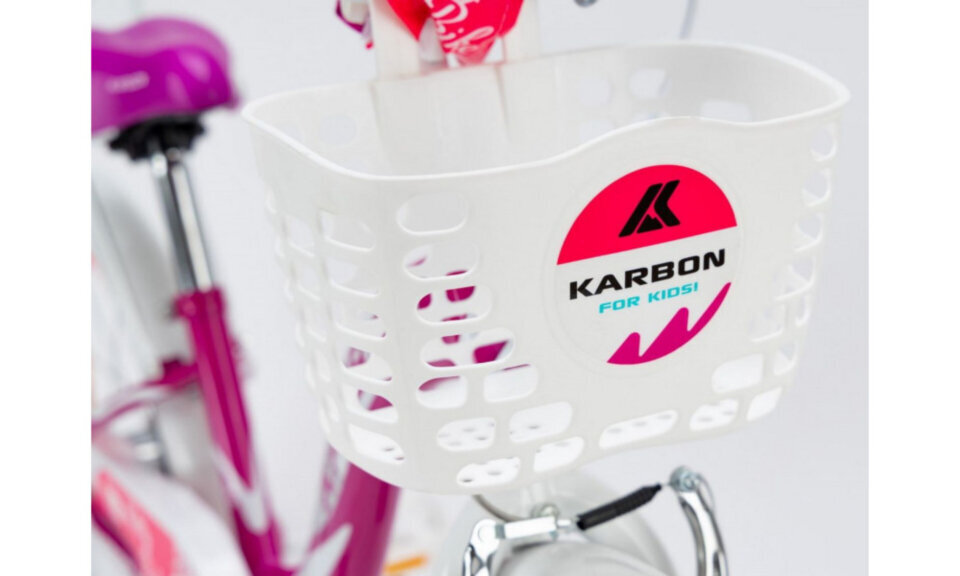 18" Jalgratas Kitty Karbon (värv: valge/violetne) hind ja info | Jalgrattad | kaup24.ee