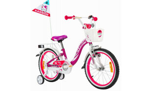 18" Велосипед Kitty Karbon (цвет: белый/фиолетовый) цена и информация | Велосипеды | kaup24.ee