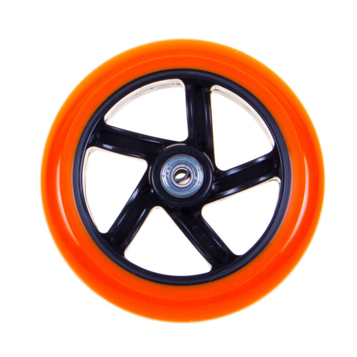 Tõukeratta ratas oranž/must. 145 mm hind ja info | Tõukerattad | kaup24.ee