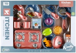 Набор посуды для кукол Kitchen series цена и информация | MUST Металлическая бутылочка с Ярким рисунком (без BPA) (500ml) для мальчиков от 3+ лет Серая с Машинкой | kaup24.ee