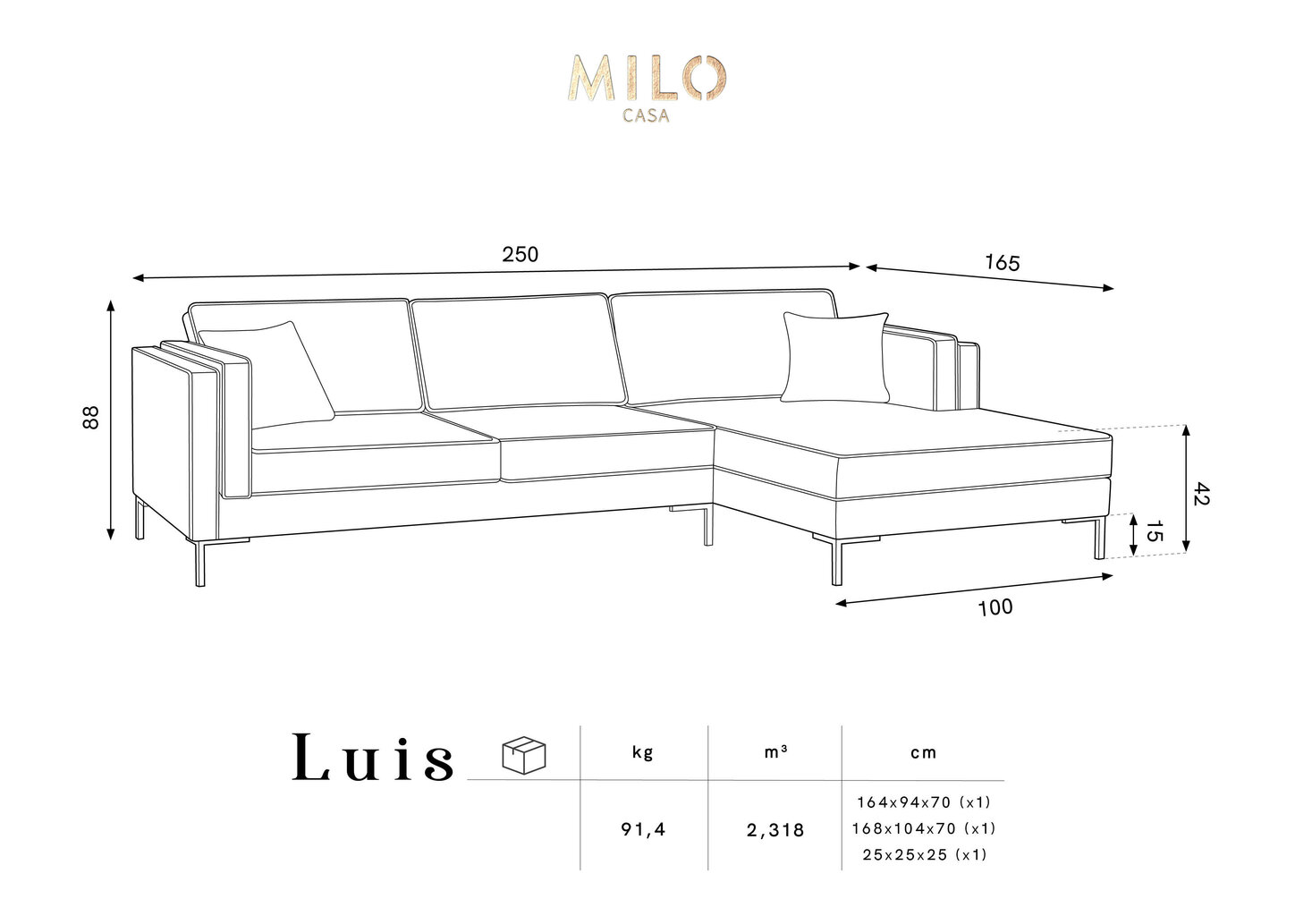 Nurgadiivan Luis 5, helehall/must hind ja info | Diivanid ja diivanvoodid | kaup24.ee