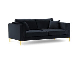 Трехместный диван Luis 3, темно-синий/золотой цвет цена и информация | Диваны | kaup24.ee