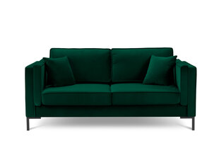 Двухместный диван Луис 2, темно-зеленый/черный цвет цена и информация | Диваны | kaup24.ee