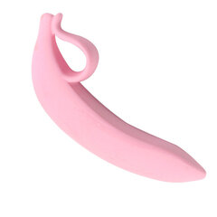 Банан-массажер силиконовый, розовый цена и информация | Анальные игрушки | kaup24.ee