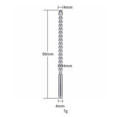Уретральная пробка из нержавеющей стали 4 мм цена и информация | БДСМ и фетиш | kaup24.ee