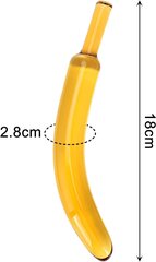 Стеклянный фаллоимитатор Banana цена и информация | Фаллоимитаторы | kaup24.ee