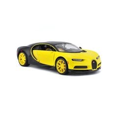 Bugatti Chiron komposiit mudel kollane-must 1/24 hind ja info | Klotsid ja konstruktorid | kaup24.ee